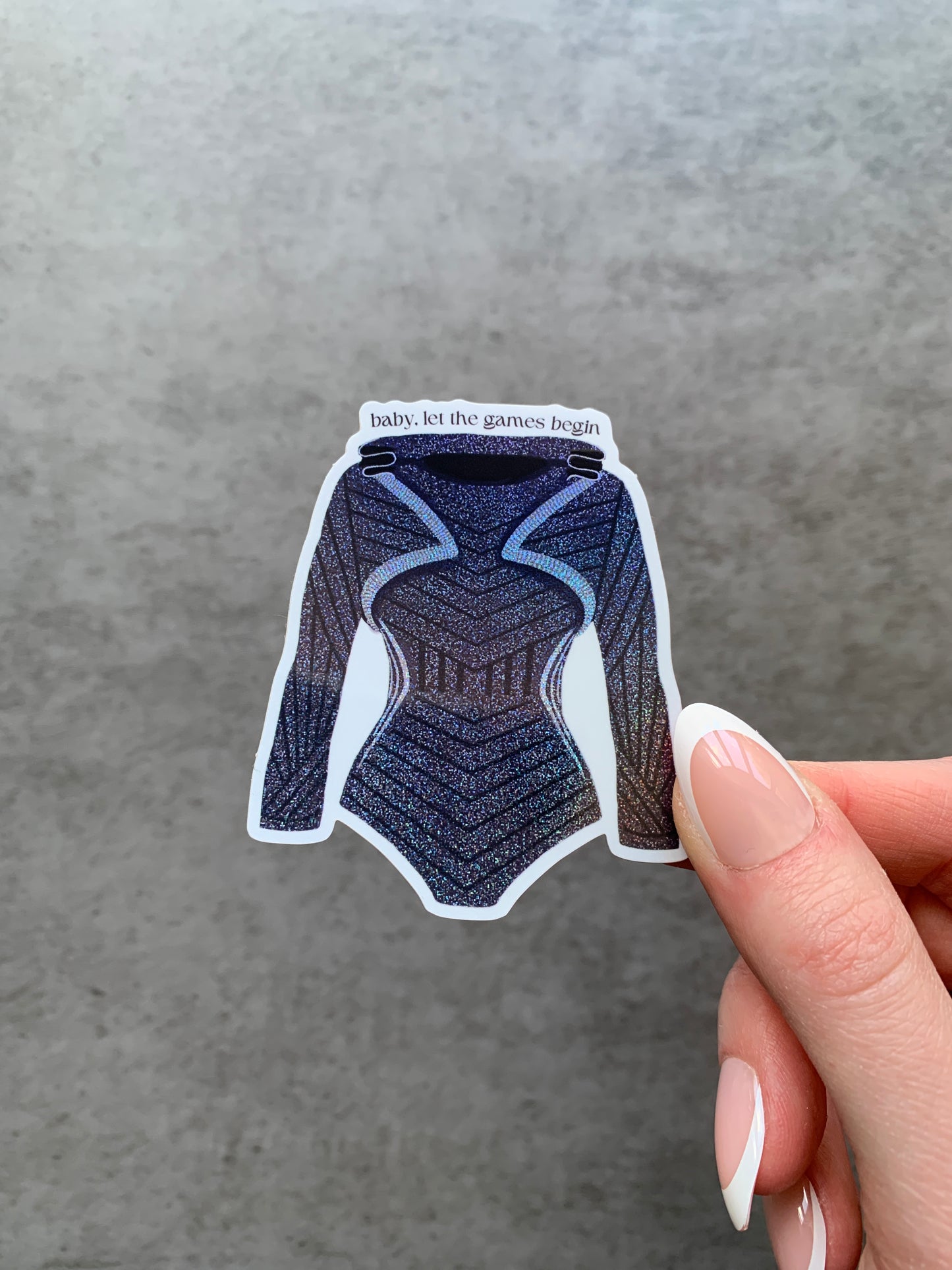 Black Hooded Tour Bodysuit Sticker