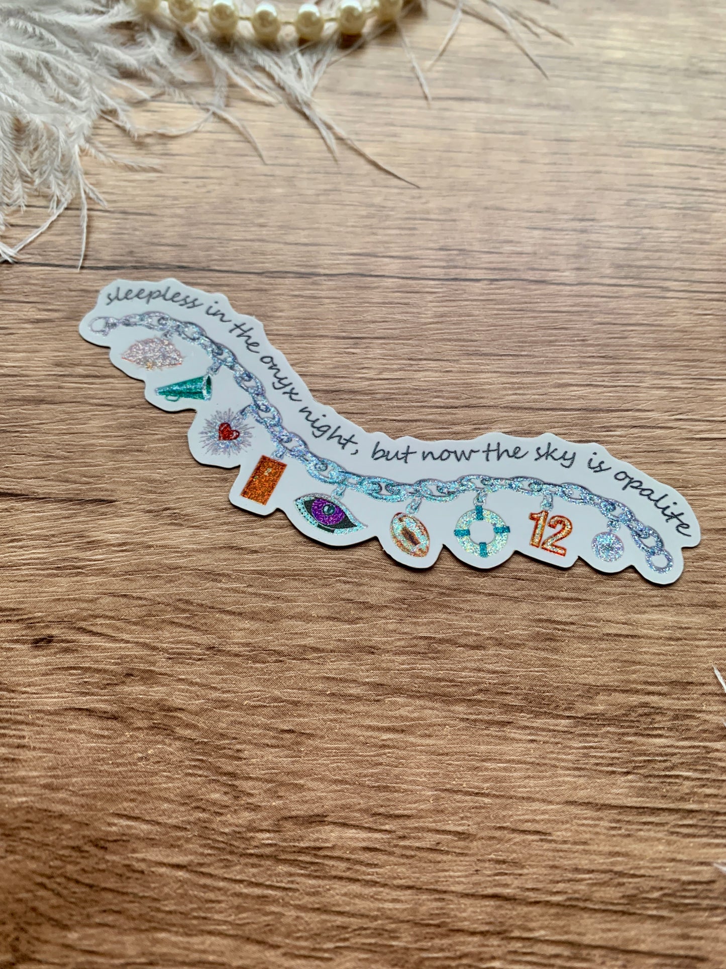 Showgirl Charm Friendship Bracelet Shimmer Sticker