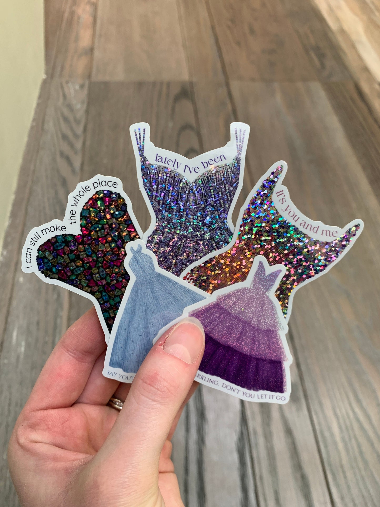ALL Eras Outfits Glitter Tour Sticker Bundle -- 19 Stickers