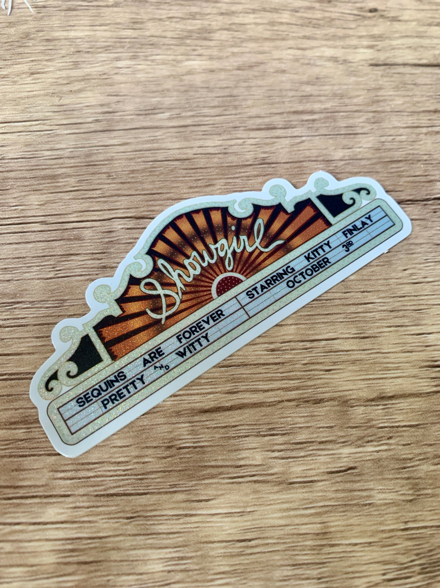 Showgirl Marquee Sticker