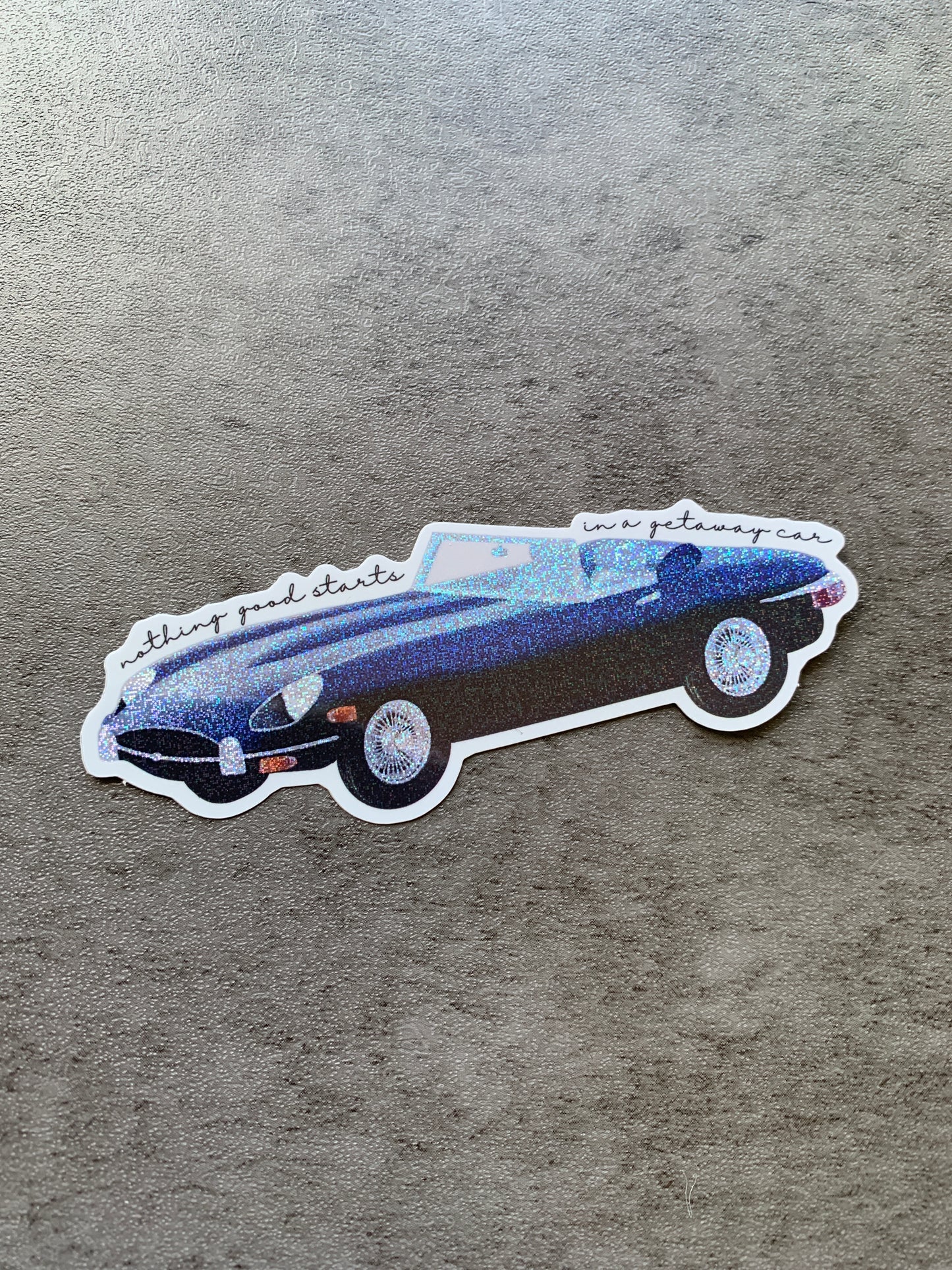 Getaway Car Shimmery Sticker