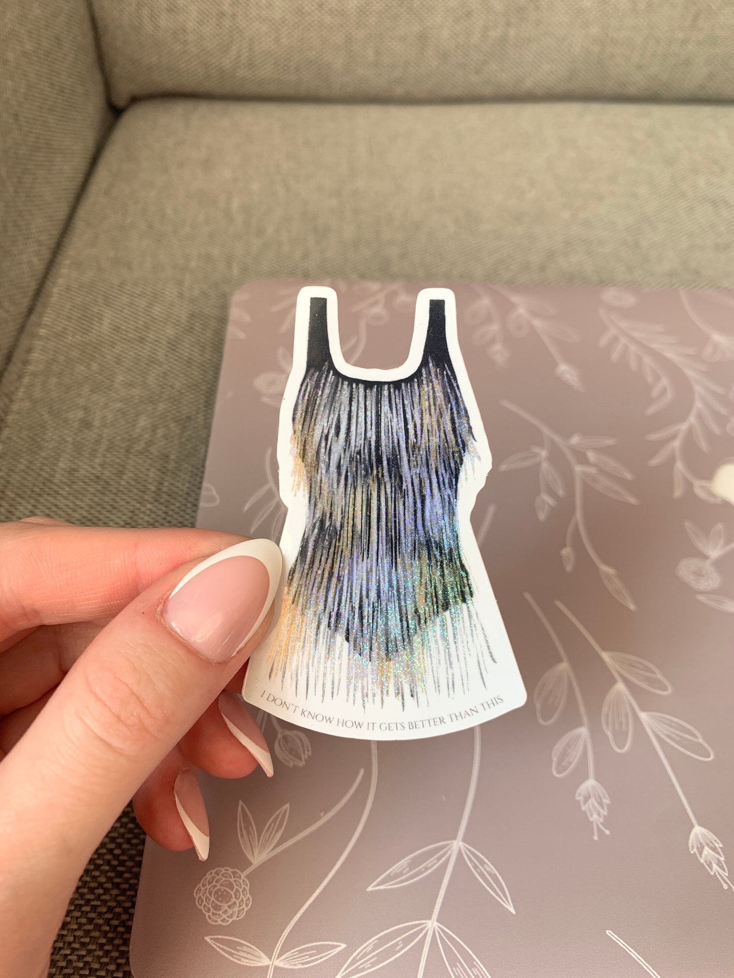 Europe Eras Outfits Glitter Sticker Bundle -- 7 Stickers