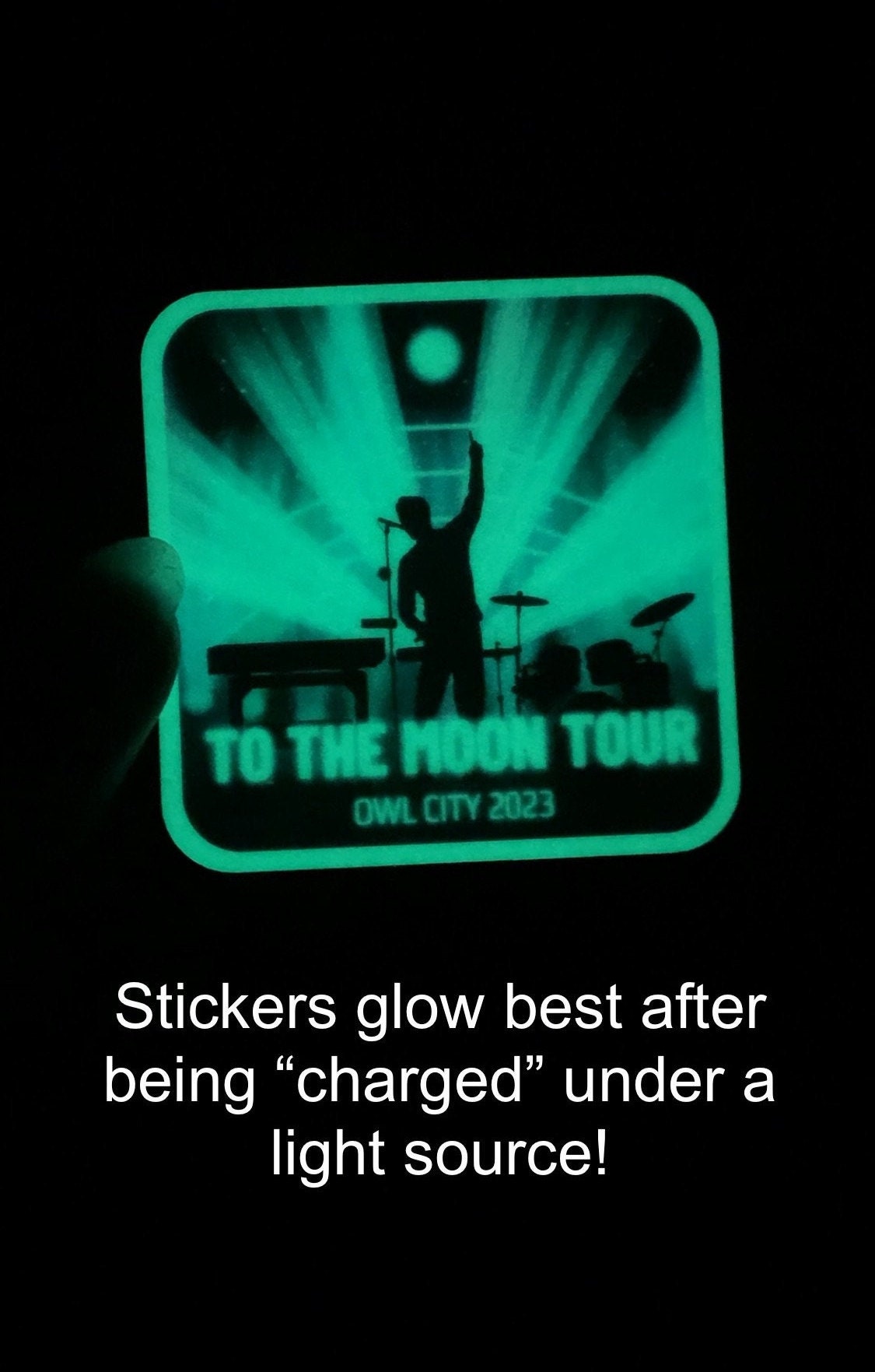 To the Moon Tour Sticker, Glow in the Dark