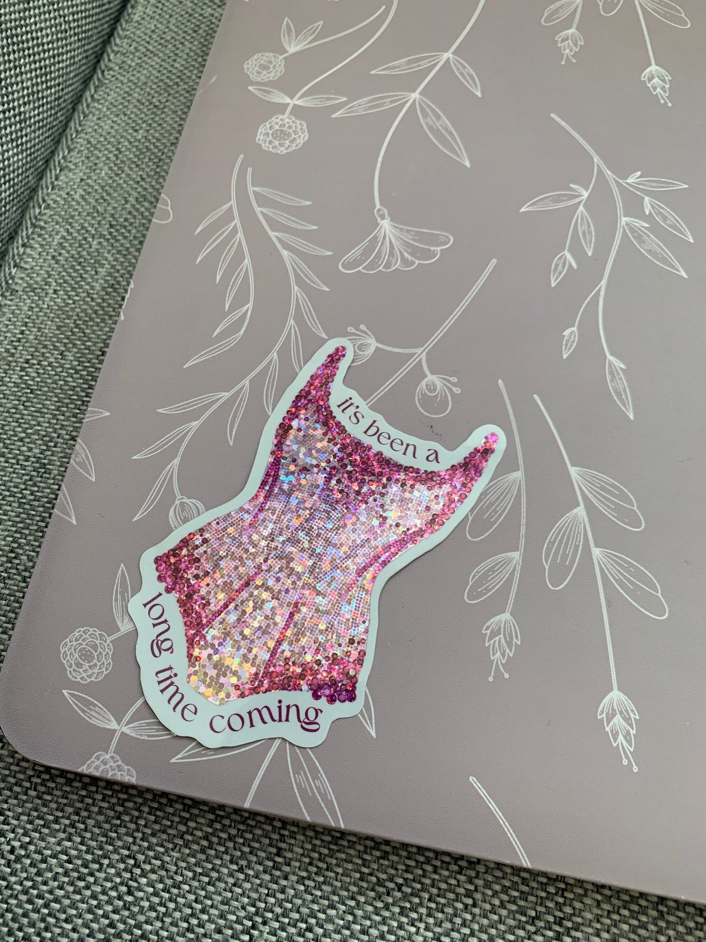 Pink Eras Glitter Bodysuit Tour Sticker