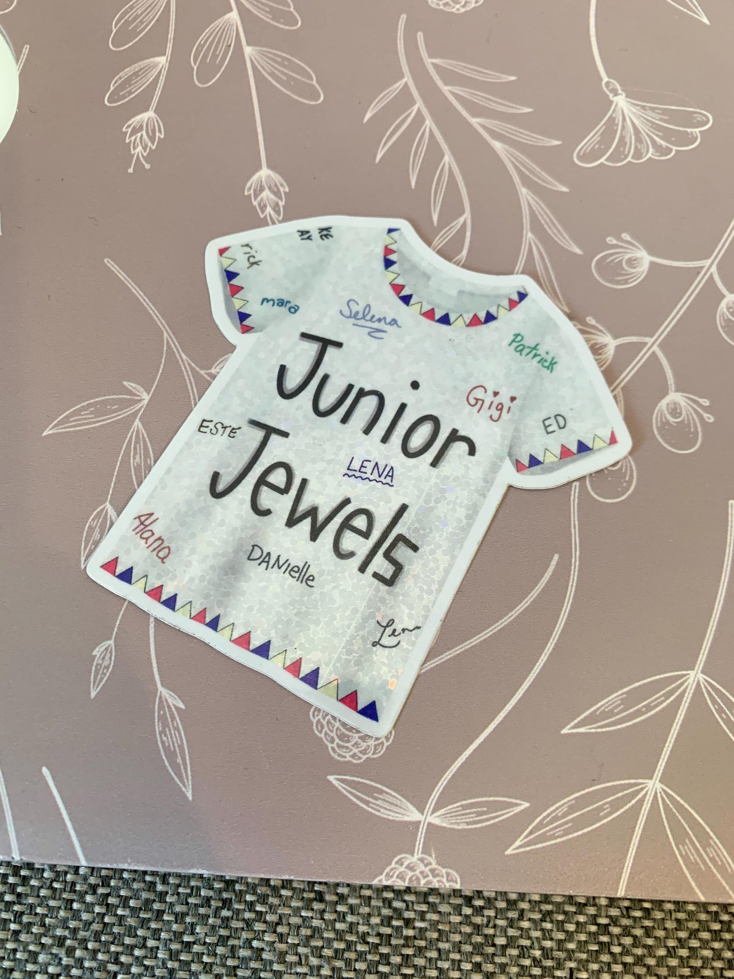 Junior Jewels Sparkly T-Shirt Sticker