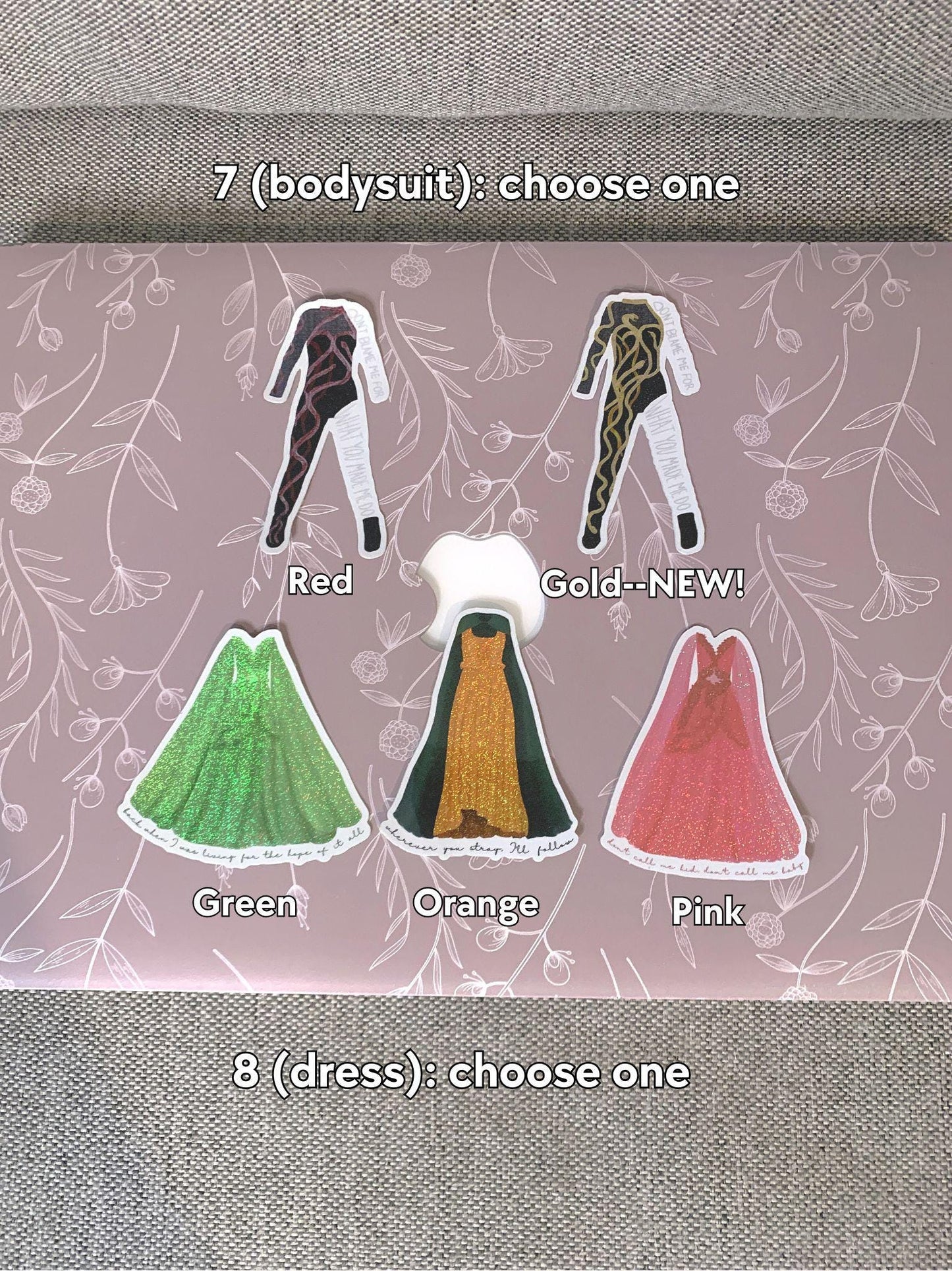 Build Your Own Eras Outfits Lineup Bundle -- 13 Stickers
