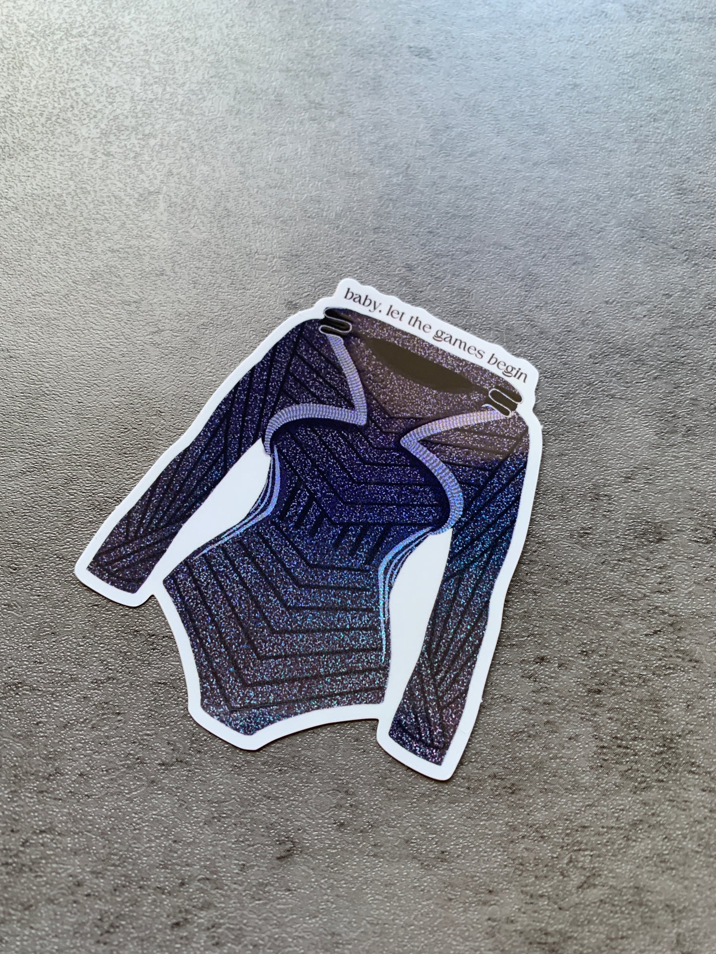 Black Hooded Tour Bodysuit Sticker