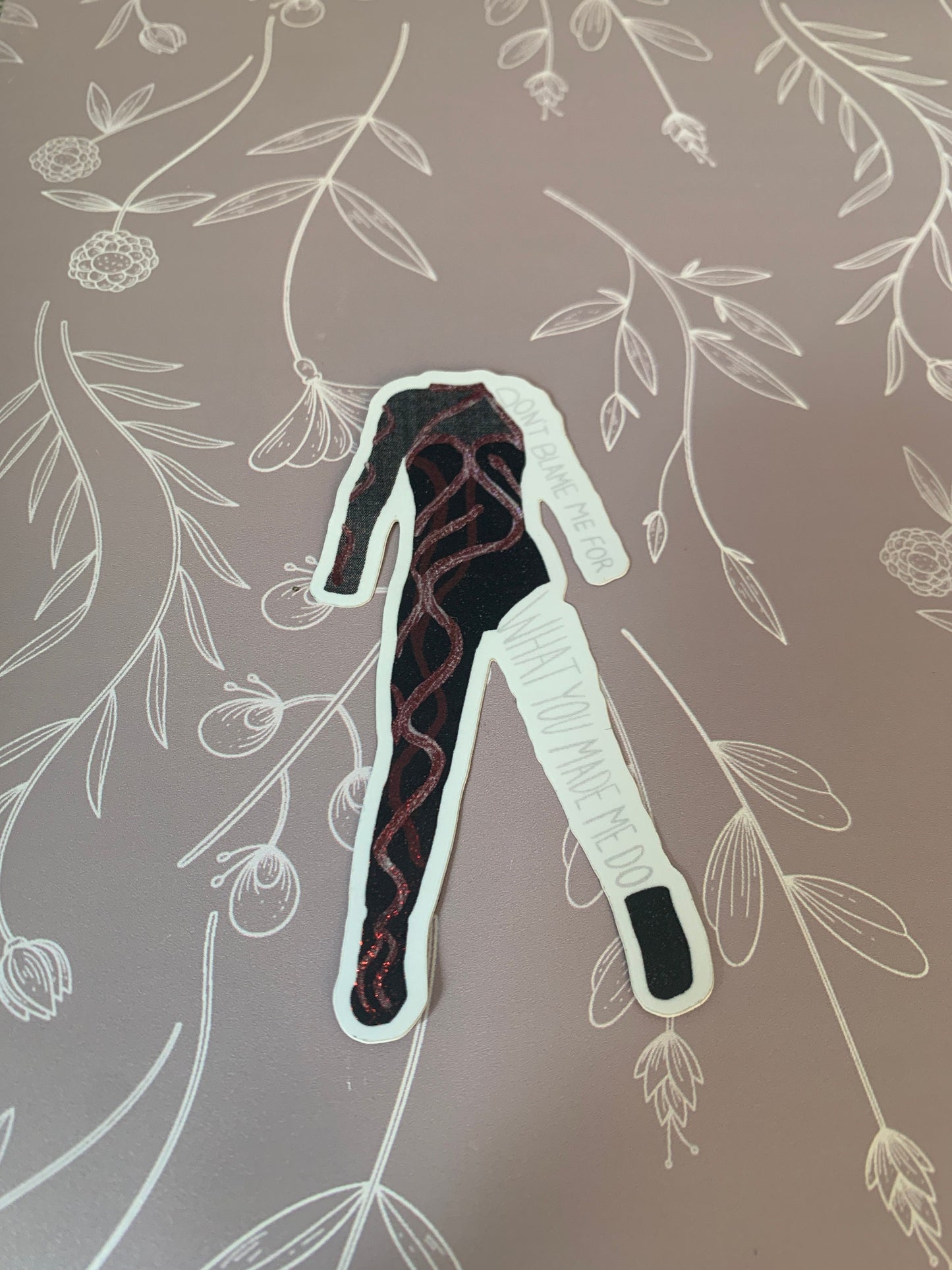 Black and Red Snake Outfit, Eras Tour Sticker