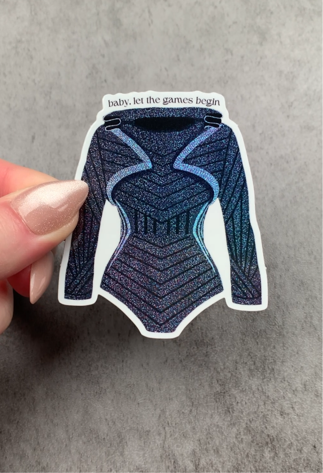 Black Hooded Tour Bodysuit Sticker