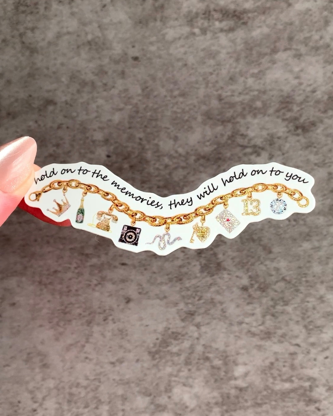 Memories Charm Bracelet Sticker
