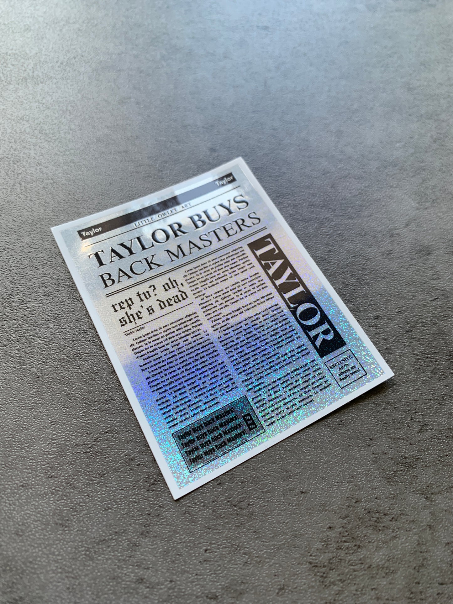 Newspaper Confetti Sticker