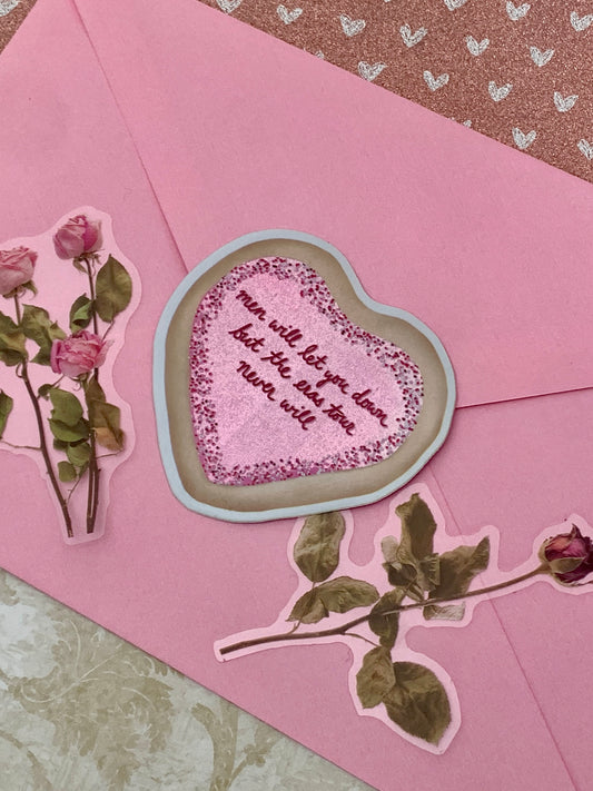 Eras Shimmer Pink Heart Cookie