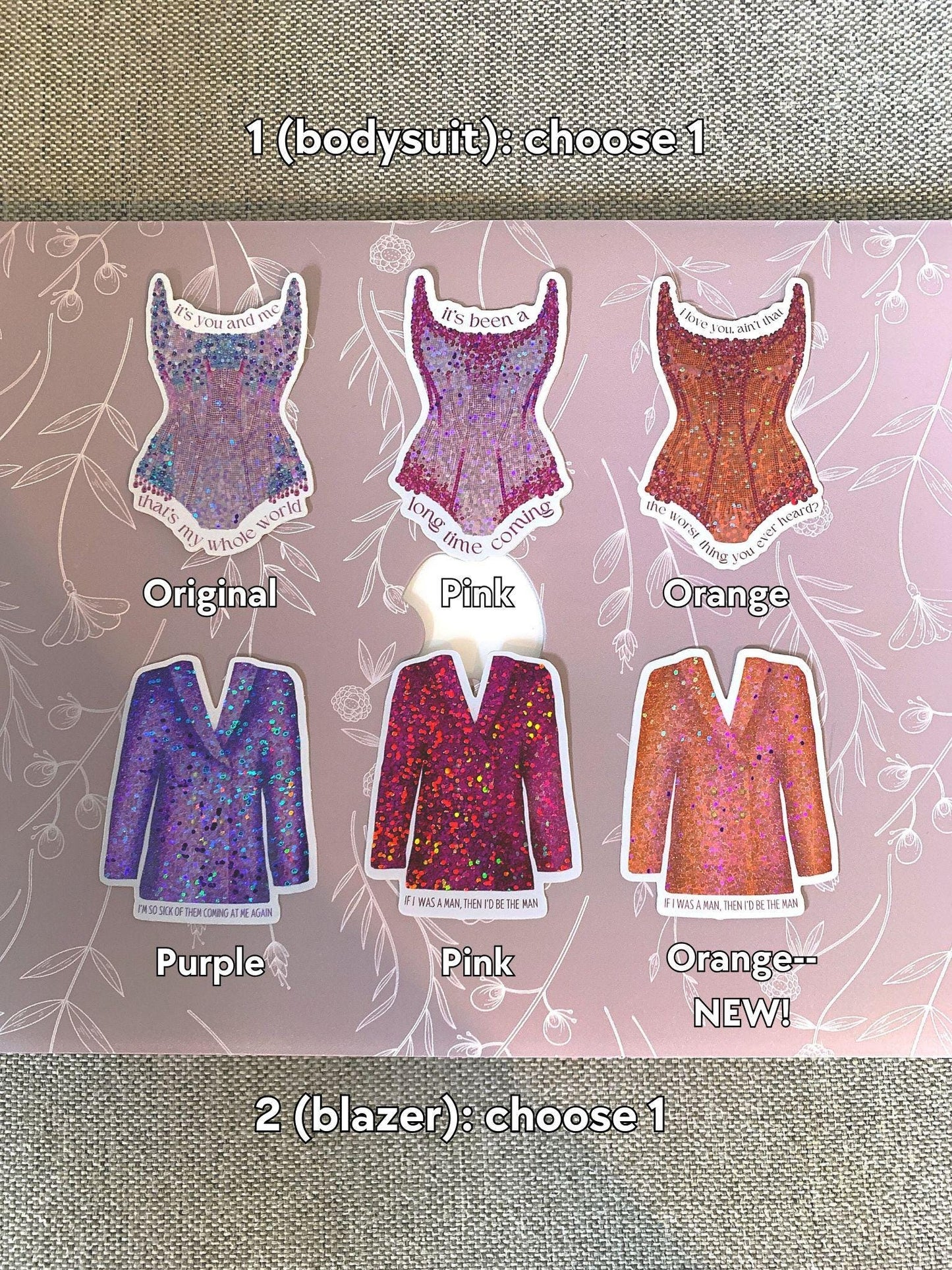 Build Your Own Eras Outfits Lineup Bundle -- 13 Stickers