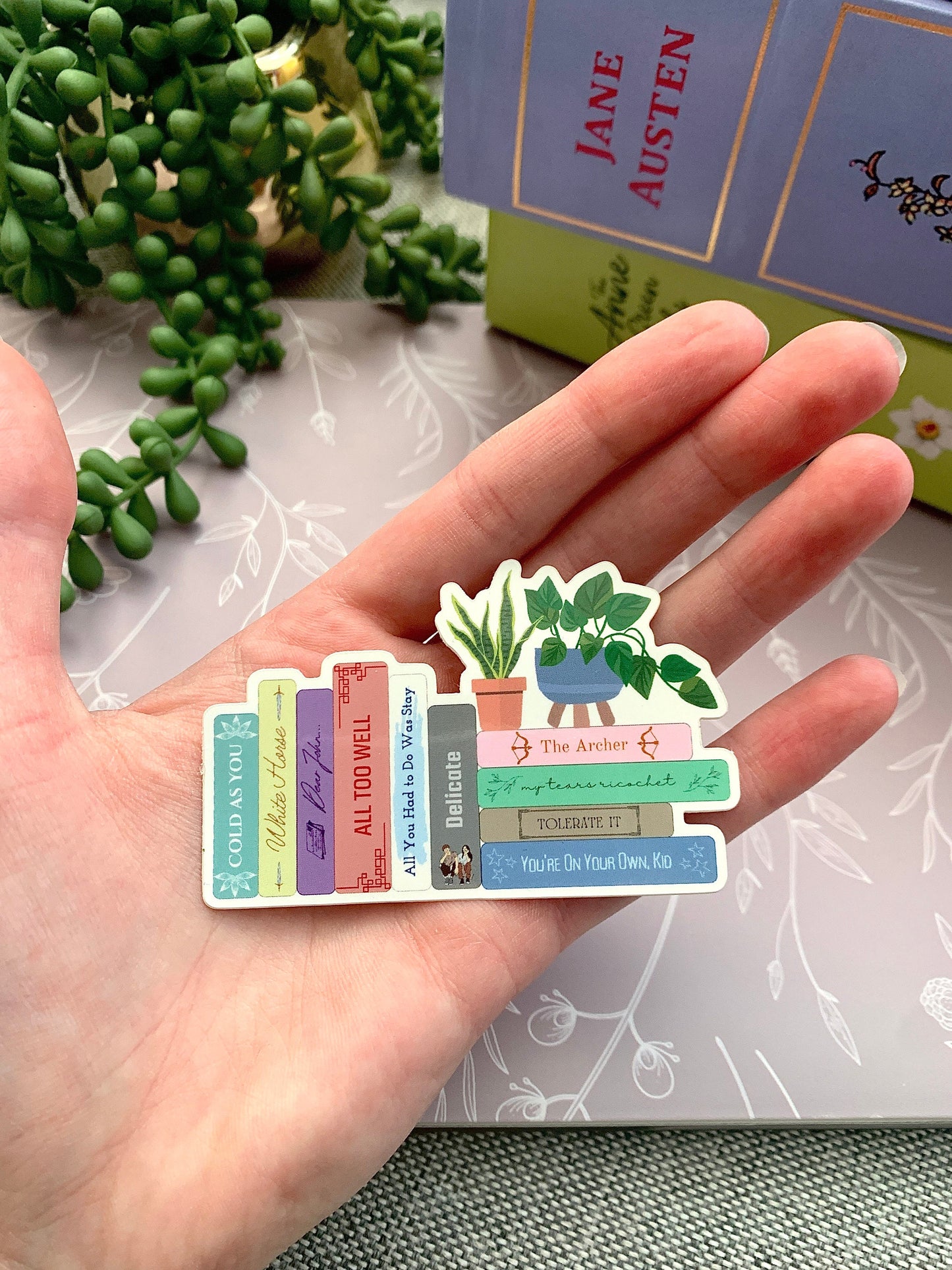 Taylor Track 5 Songs as Books Sticker, Albums as Books Sticker, Bookstagram Music Sticker Water Bottle Kindle Laptop Decal