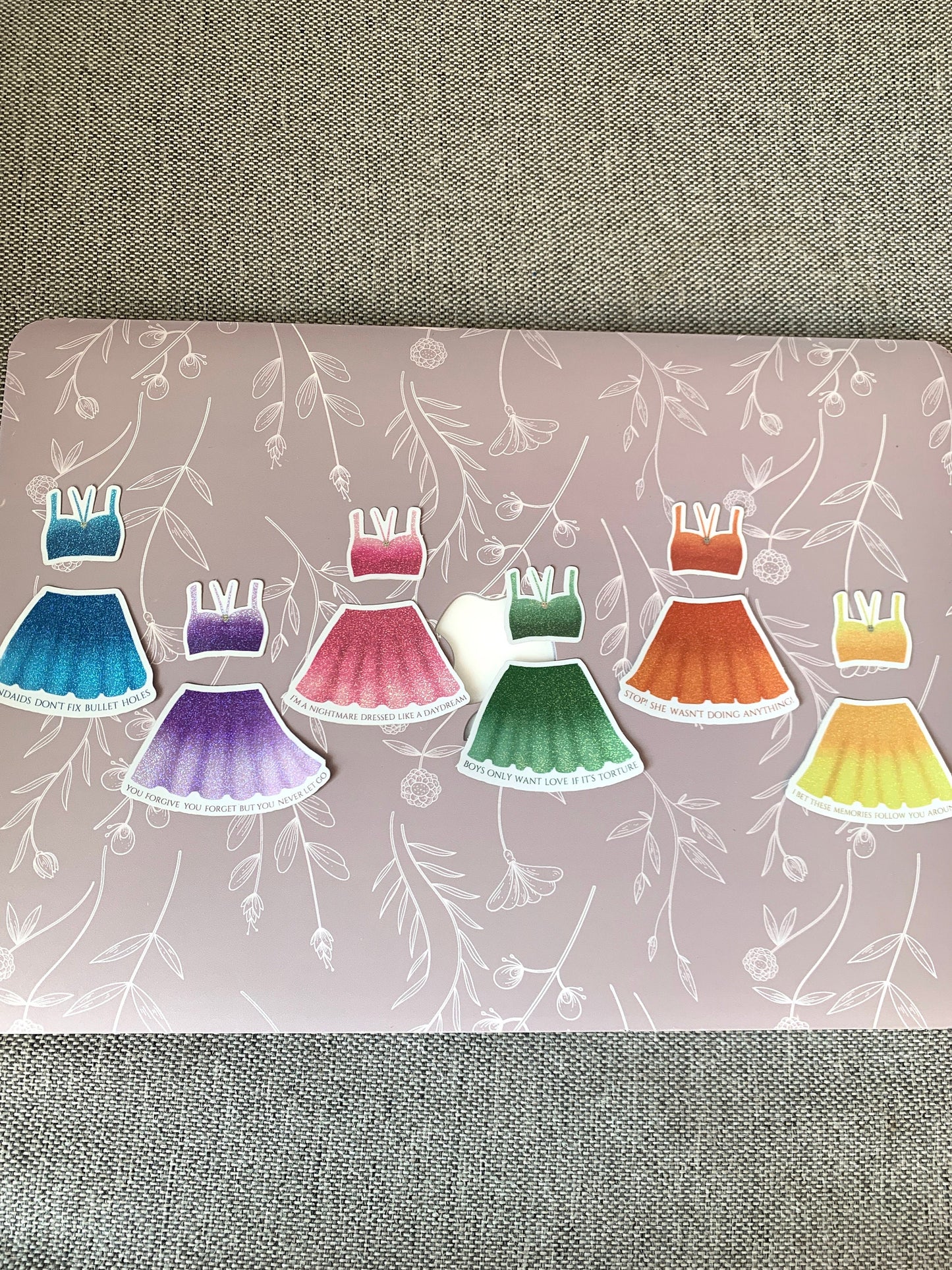 ALL Eras Outfits Glitter Tour Sticker Bundle -- 19 Stickers