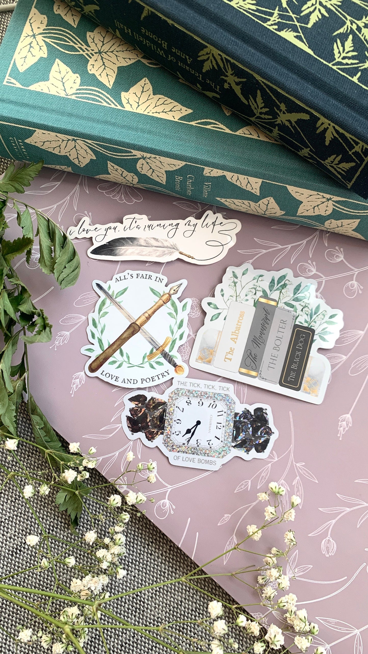 Poets Stickers Bundle -- 4 Stickers