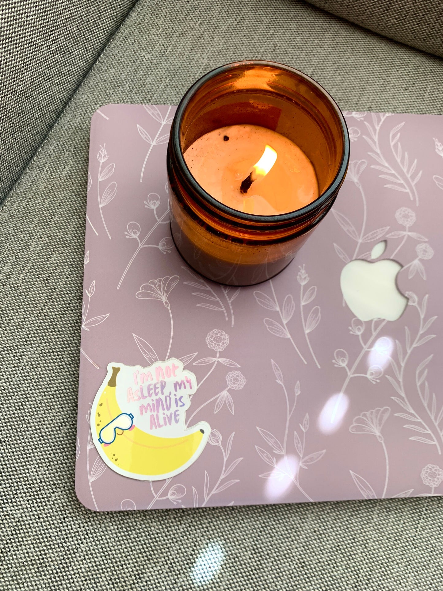 Holographic My Mind is Alive Funny Taylor Sticker, Banana Stickers Colorful Mirrors