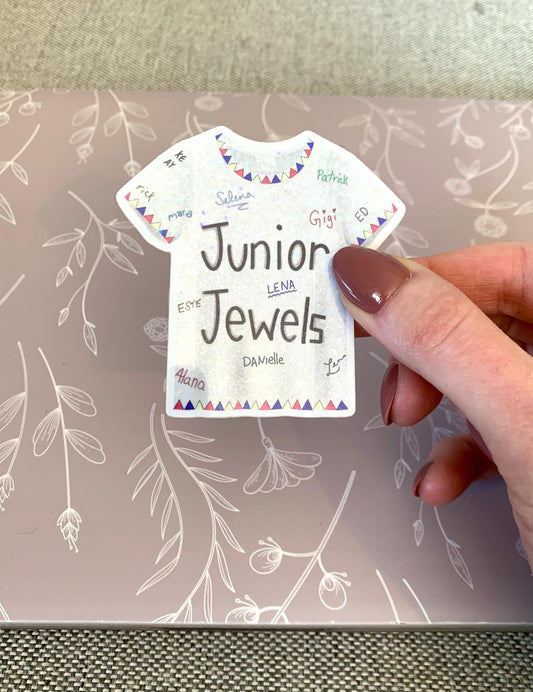 Junior Jewels Sparkly T-Shirt Sticker
