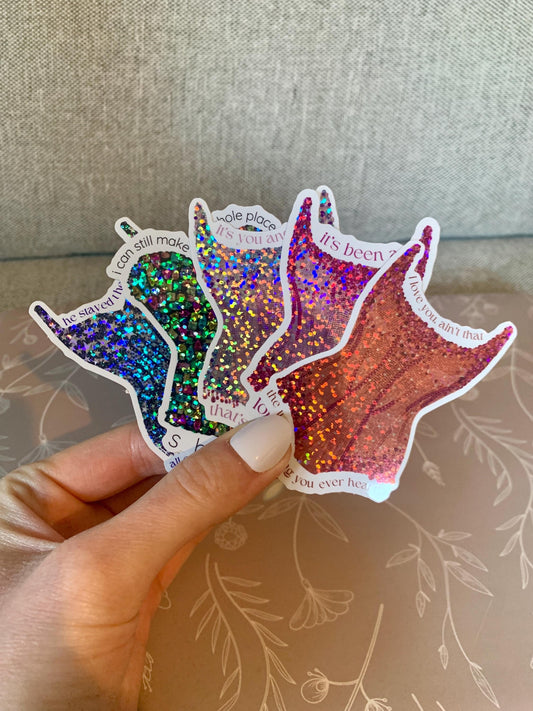 Eras Bodysuits Bundle, Sparkly Glitter Stickers