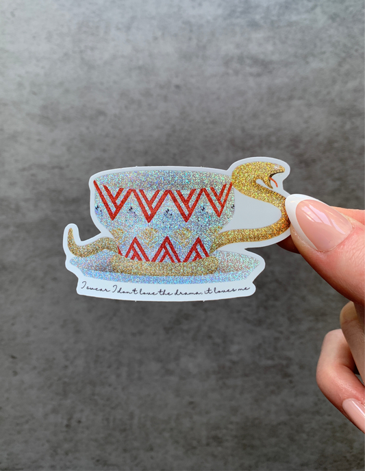 Karyn Snake Teacup Sticker