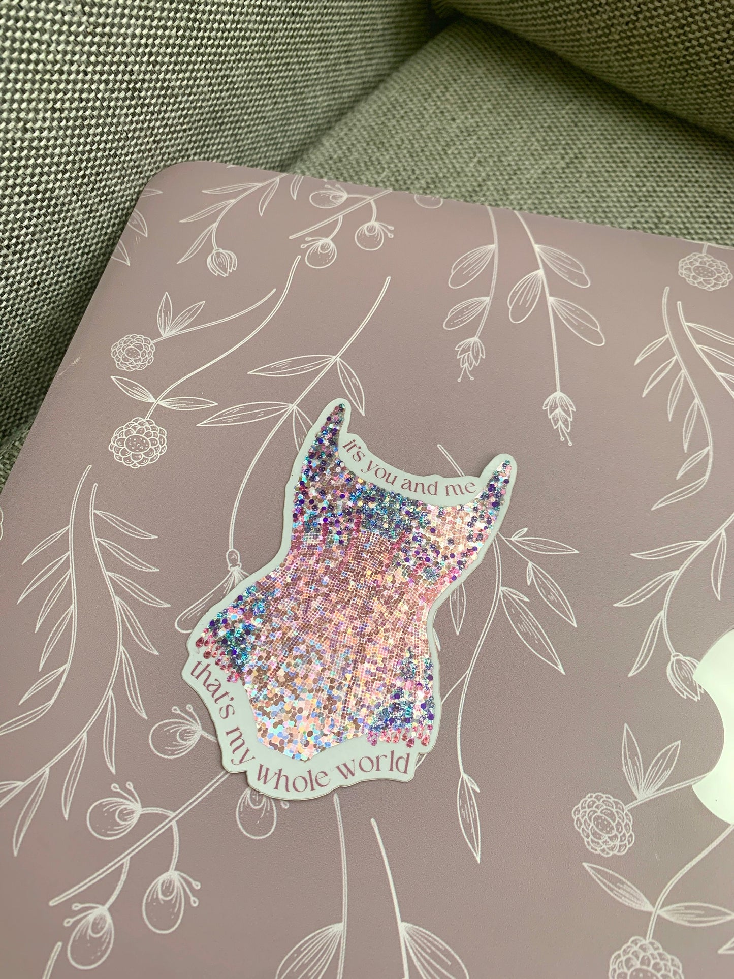 Eras Sparkle Bodysuit Sticker, It's You and Me, That's My Whole World Opening Song Tour Sticker