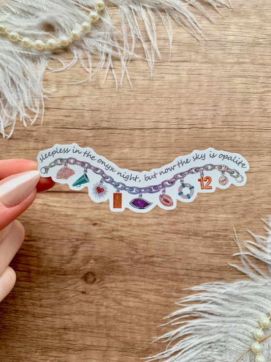 Showgirl Charm Friendship Bracelet Shimmer Sticker