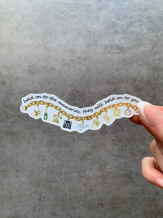 Memories Charm Bracelet Sticker