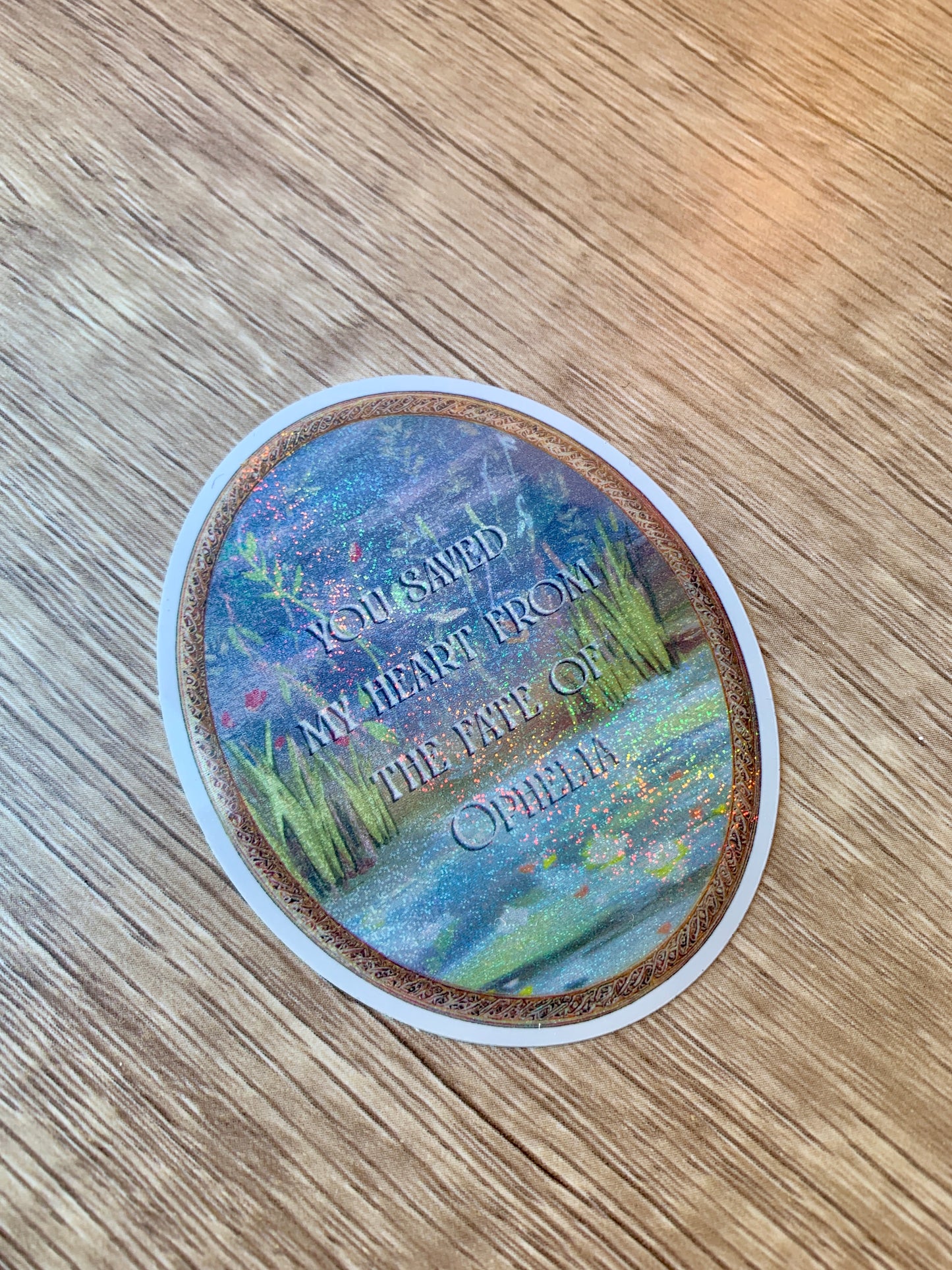 Ophelia Painting Watercolor Sticker