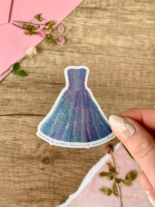 Nostalgic Shimmer Blue Dress