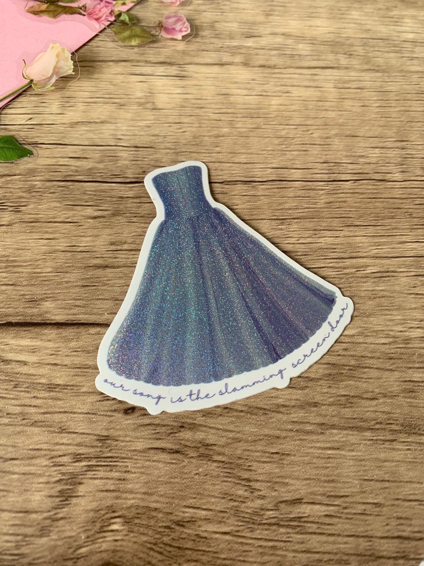 Nostalgic Shimmer Blue Dress