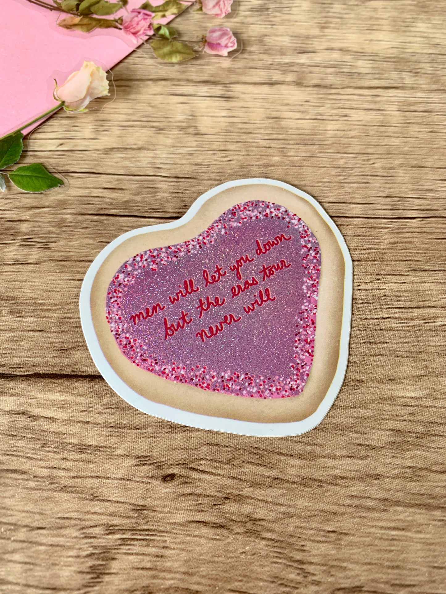 Eras Shimmer Pink Heart Cookie