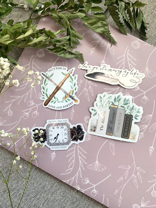 Poets Stickers Bundle -- 4 Stickers