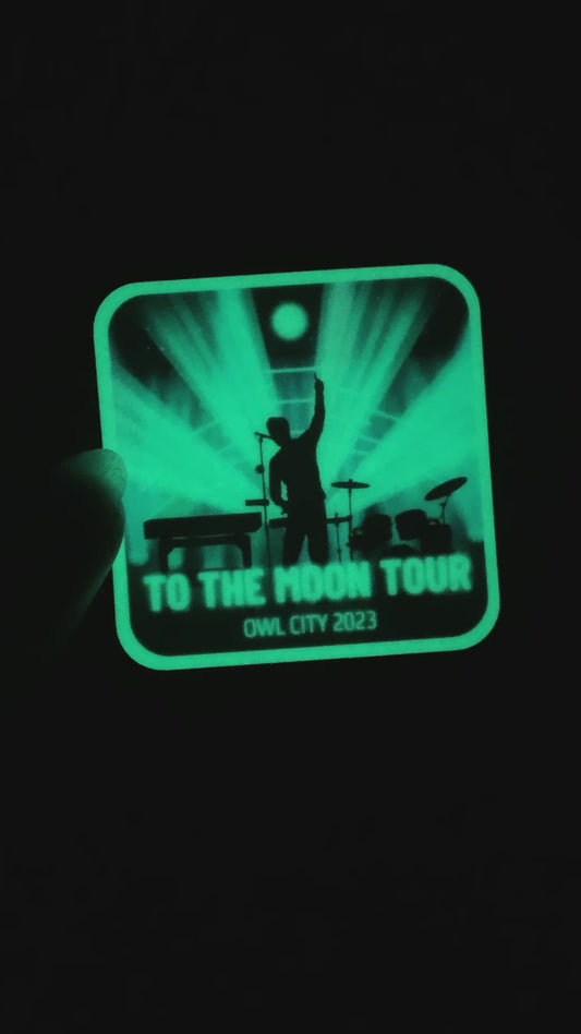 To the Moon Tour Sticker, Glow in the Dark