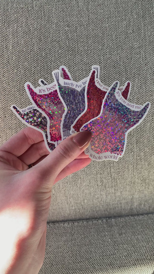 Eras Bodysuits Bundle, Sparkly Glitter Stickers