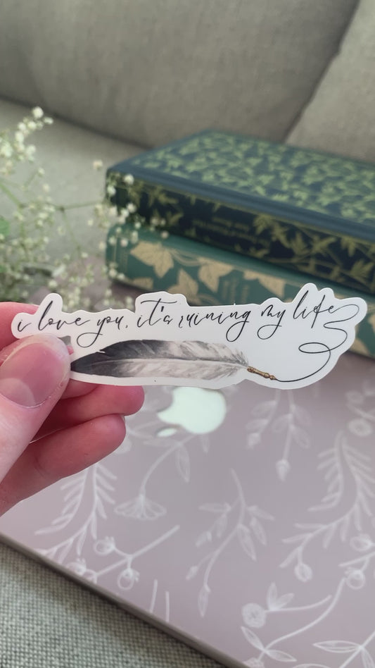 I Love You, It's Ruining My Life Fountain Pen Sticker