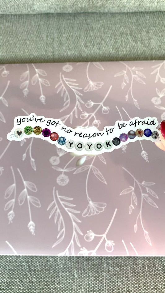 Eras Friendship Bracelet Shimmery Stickers -- YOYOK version