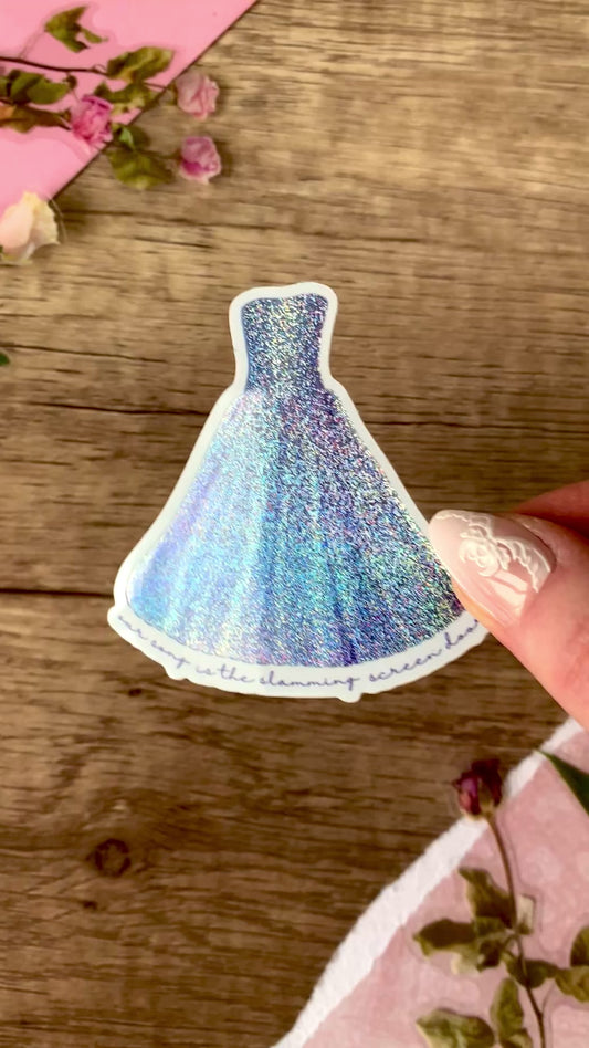 Nostalgic Shimmer Blue Dress