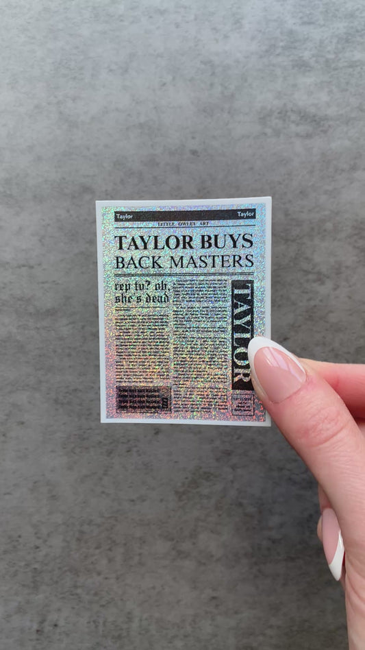 Newspaper Confetti Sticker