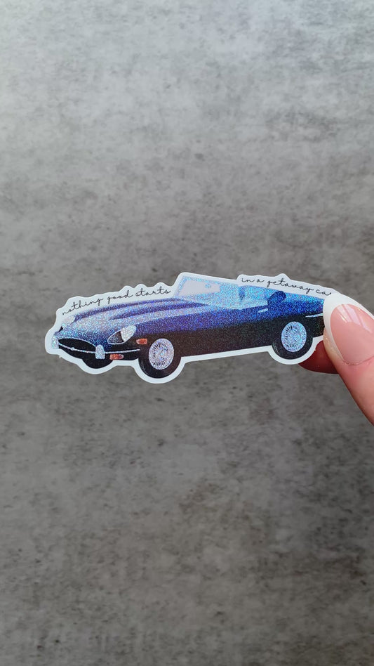 Getaway Car Shimmery Sticker