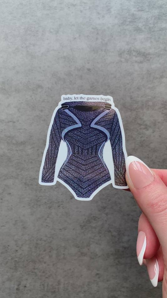 Black Hooded Tour Bodysuit Sticker