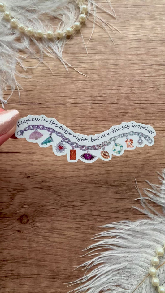 Showgirl Charm Friendship Bracelet Shimmer Sticker